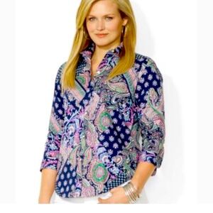 Ralph Lauren 100% cotton long sleeve blouse